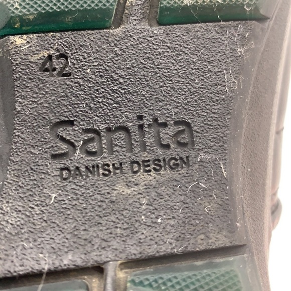 Sanita Black Leather clog Sz 42. CM1073E - Picture 7 of 7